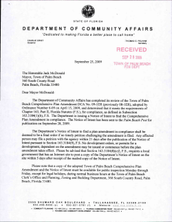 FL Dept. of Economic Opportunity Notices