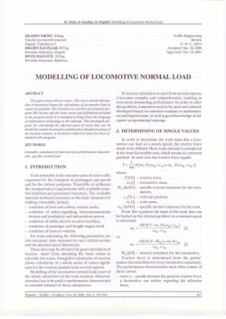 modelling of locomotive normal load