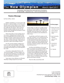 here in the latest edition of the New Olympian!