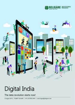 India TMT – The data revolution starts now! 3Aug15