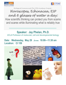 Horoscopes, Echinacea, ESP and 8 glasses of
