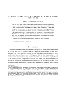 Bounded-rational behavior by neural networks in