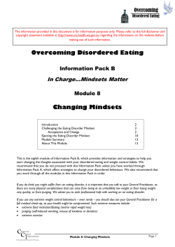 Changing Mindsets - Centre for Clinical Interventions