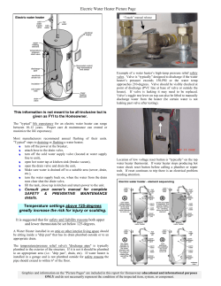 Electric Water Heater Picture Page Temperature settings above 125