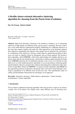 A flexible cluster-oriented alternative clustering algorithm for