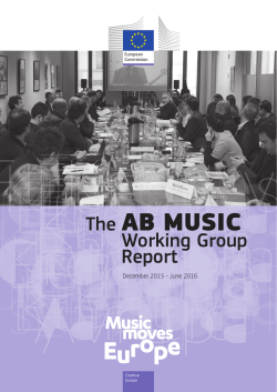 The AB music Working group report