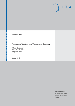 Progressive Taxation in a Tournament Economy