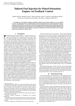 Tailored Fuel Injection for Pulsed Detonation