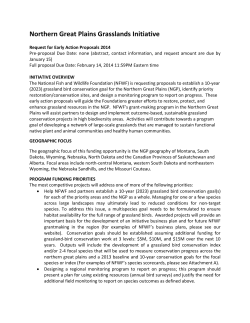Northern Great Plains Grasslands Initiative