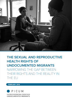 The Sexual and Reproductive Health Rights of