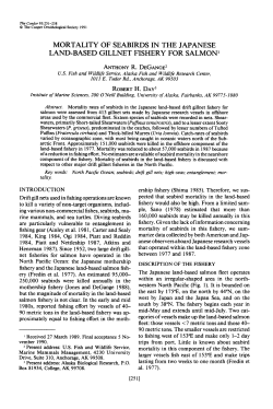 Mortality of Seabirds in the Japanese Land