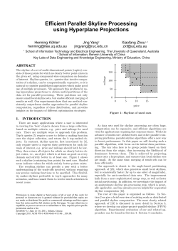 Efficient Parallel Skyline Processing using Hyperplane Projections