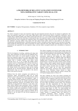 A FRAMEWORK OF RELATIVE NAVIGATION SYSTEM FOR NON
