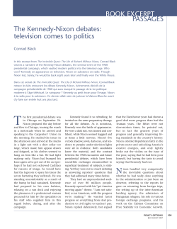 The Kennedy-Nixon debates: television comes to politics BOOK