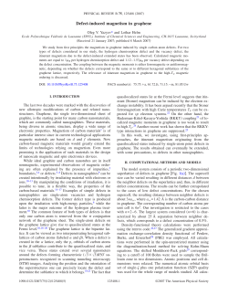 Defect-induced magnetism in graphene