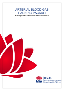 arterial blood gas learning package