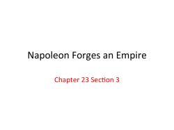 Napoleon Forges an Empire