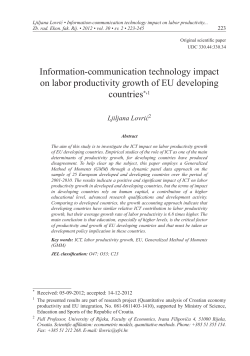 Information-communication technology impact on labor productivity