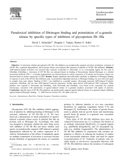 Paradoxical inhibition of fibrinogen binding and potentiation of a