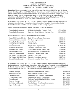 PUBLIC HEARING NOTICE COUNTY OF