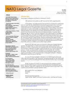 NATO Legad Gazette Issue 21