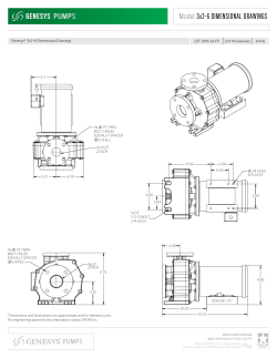 GENESYS&reg; PUMPS Model 3x2-6 DIMENSIONAL