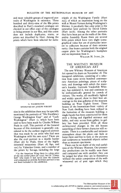 THE WHITNEY MUSEUM OF AMERICAN ART inaugural