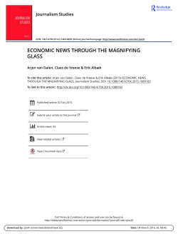 economic news through the magnifying glass