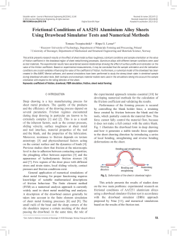 Frictional Conditions of AA5251 Aluminium Alloy Sheets Using