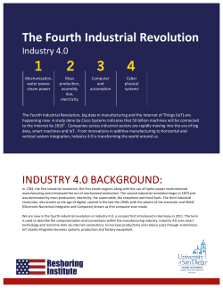 The Fourth Industrial Revolution