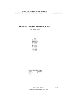 Praedial Larceny Prevention Act