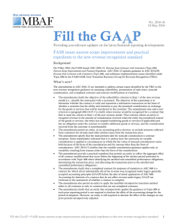 FASB issues narrow-scope improvements and practical expedients