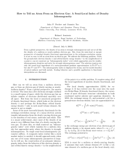 How to Tell an Atom From an Electron Gas: A Semi
