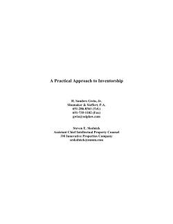A Practical Approach to Inventorship