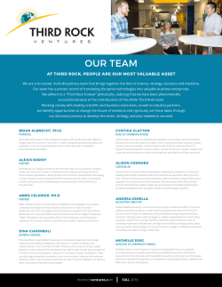 Third Rock Team Fact Sheet