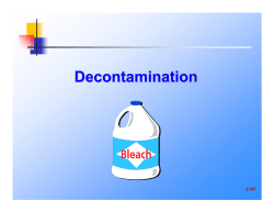 Decontamination