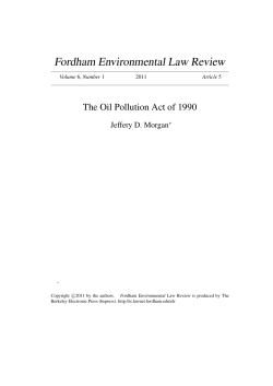 The Oil Pollution Act of 1990