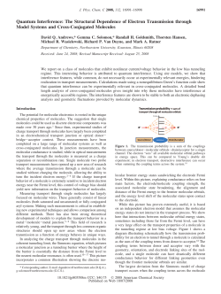 Quantum Interference: The Structural Dependence of Electron