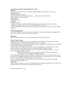 SC Minutes September 12, 2016