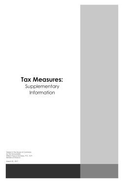 Tax Measures