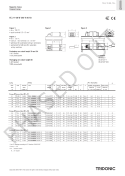 EC 21&ndash;38 W 240 V 50 Hz