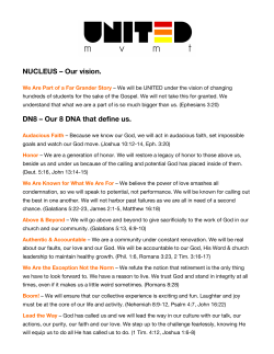 NUCLEUS &ndash; Our vision. DN8 &ndash; Our 8 DNA that define us.