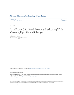 John Brown Still Lives! America`s Reckoning With Violence, Equality