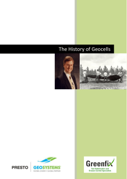 The History of Geocells