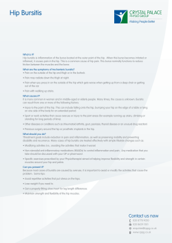 Hip Bursitis