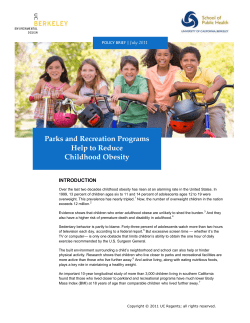 Proximity to parks - Active Living Research