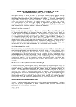 FSA Discussion Paper on Best Execution (DP 06/3