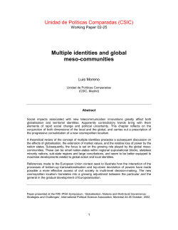 Multiple identities and global meso-communities