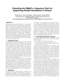 Extending the OMNeT++ Sequence Chart for Supporting Parallel