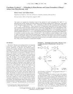 Coordinate Covalent C f B Bonding in Phenylborates and Latent